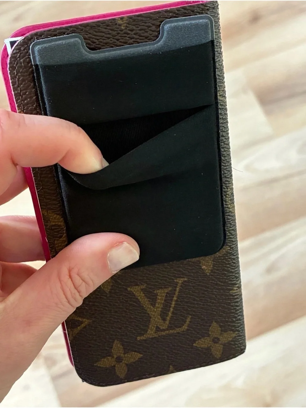 Upcycled Monogram Notebook Wallet Card Holder Handmade Organizer